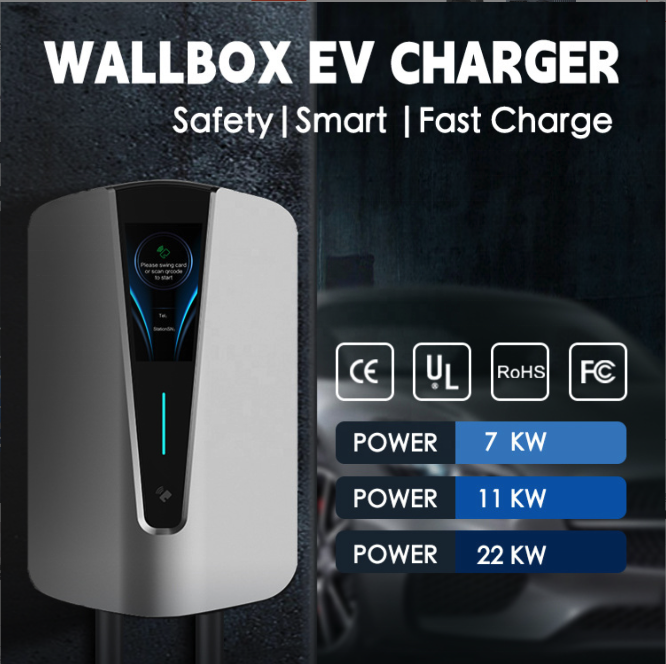 Ev Charger 220v 48 Amp 250v Ac Ev 5.5kwh 9.6kw 11kw Charger Adapter With Sae J1772