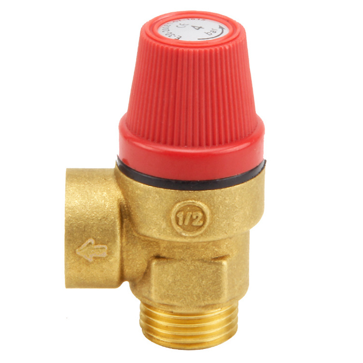 automatic pressure relief valve brass safety valve for water heater