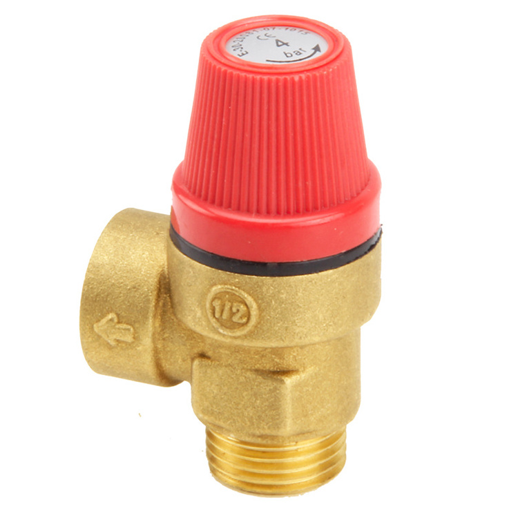 automatic pressure relief valve brass safety valve for water heater