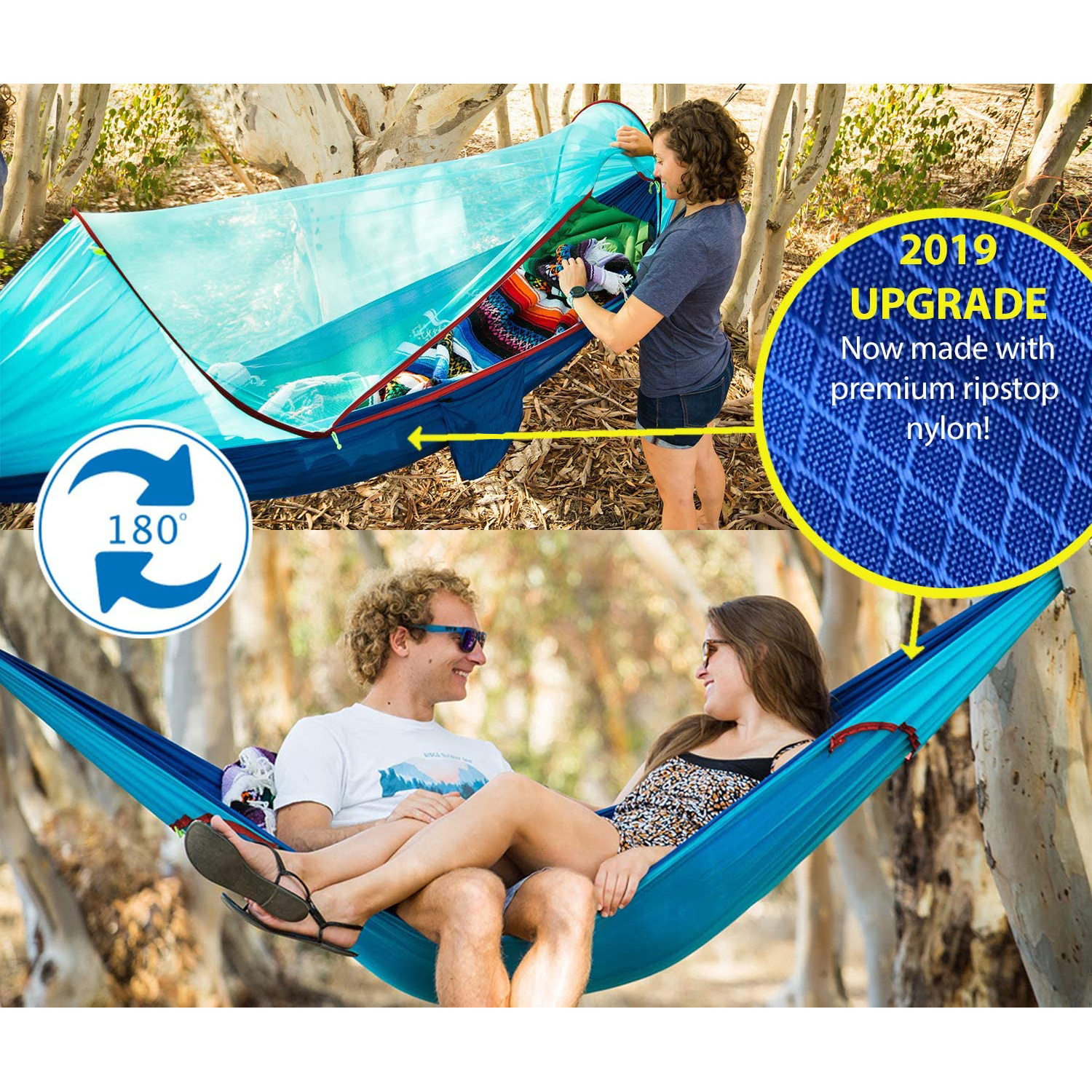 Outdoor Gear Portable Ultralight Camping Hammock with mosquito net