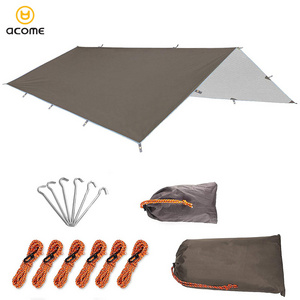 Acome Outdoor Camping Tent Rain Fly Tarp 210D Oxford Ripstop Pu 3000 Waterproof Lightweight Survival Gear Shelter For Camping