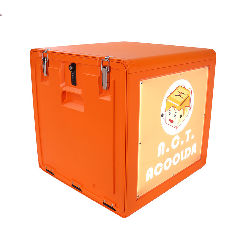 Custom High Quality Advertising Led Bike Delivery Boxes Led Display Led Takeout Box Led Delivery Box