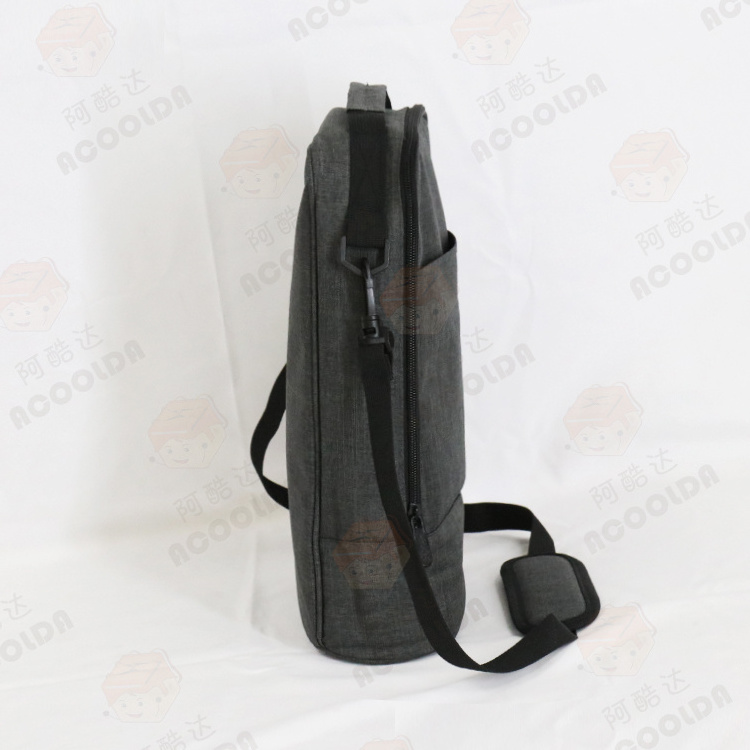 600D Polyester Picnic Waterproof 2 Bottle Carrier Tote Insulated Wine Cooler Bag