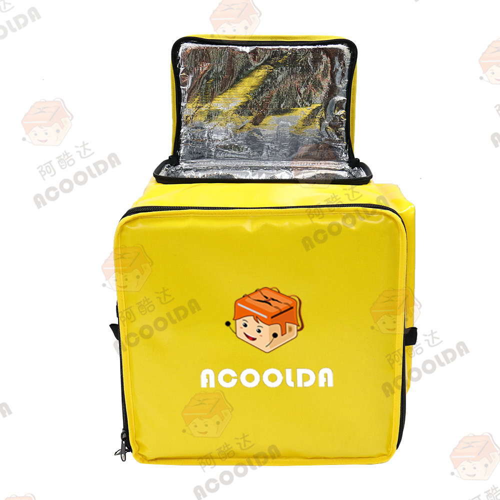 Wholesale Insulated Backpack Yellow Cooler Food Hut Pizza Delivery Bag