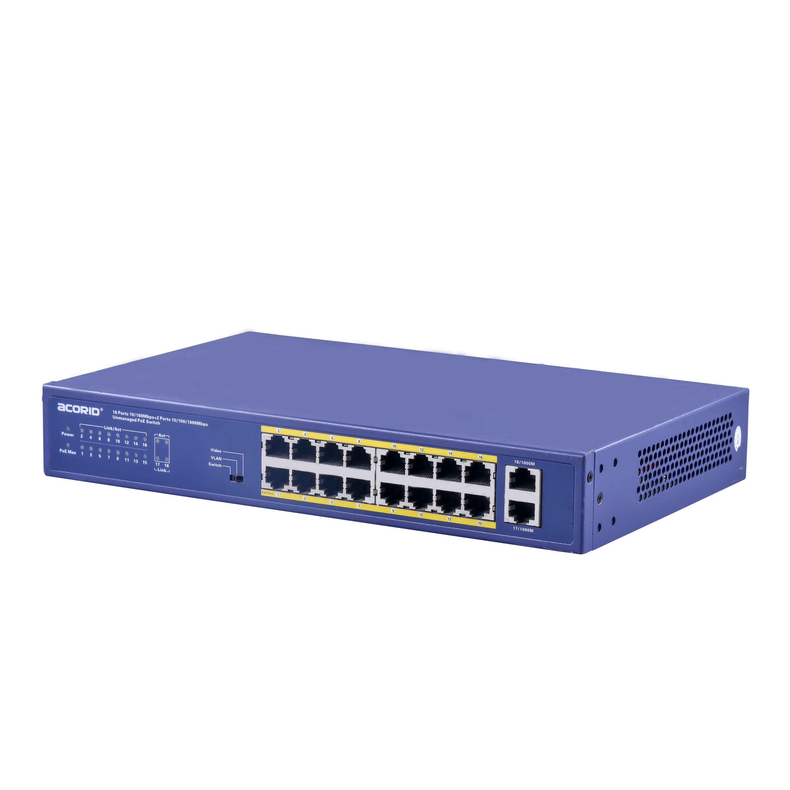 Hot Selling 16 Port Fast with 2 Gigabit SFP Reverse PoE Switch/Optical Switch