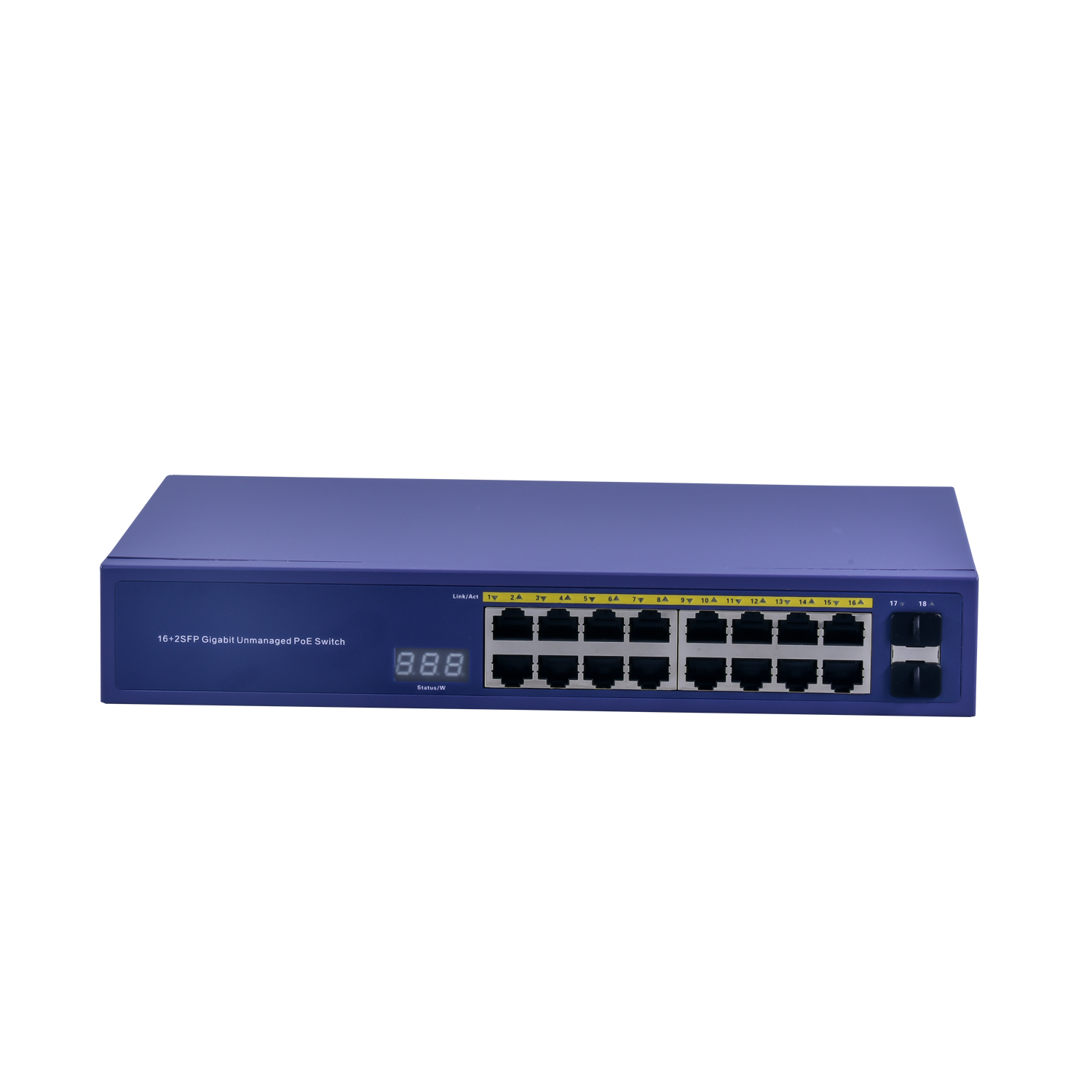 16 port 10/100Mbps POE network switch +2-port SFP uplink for CCTV IP camera