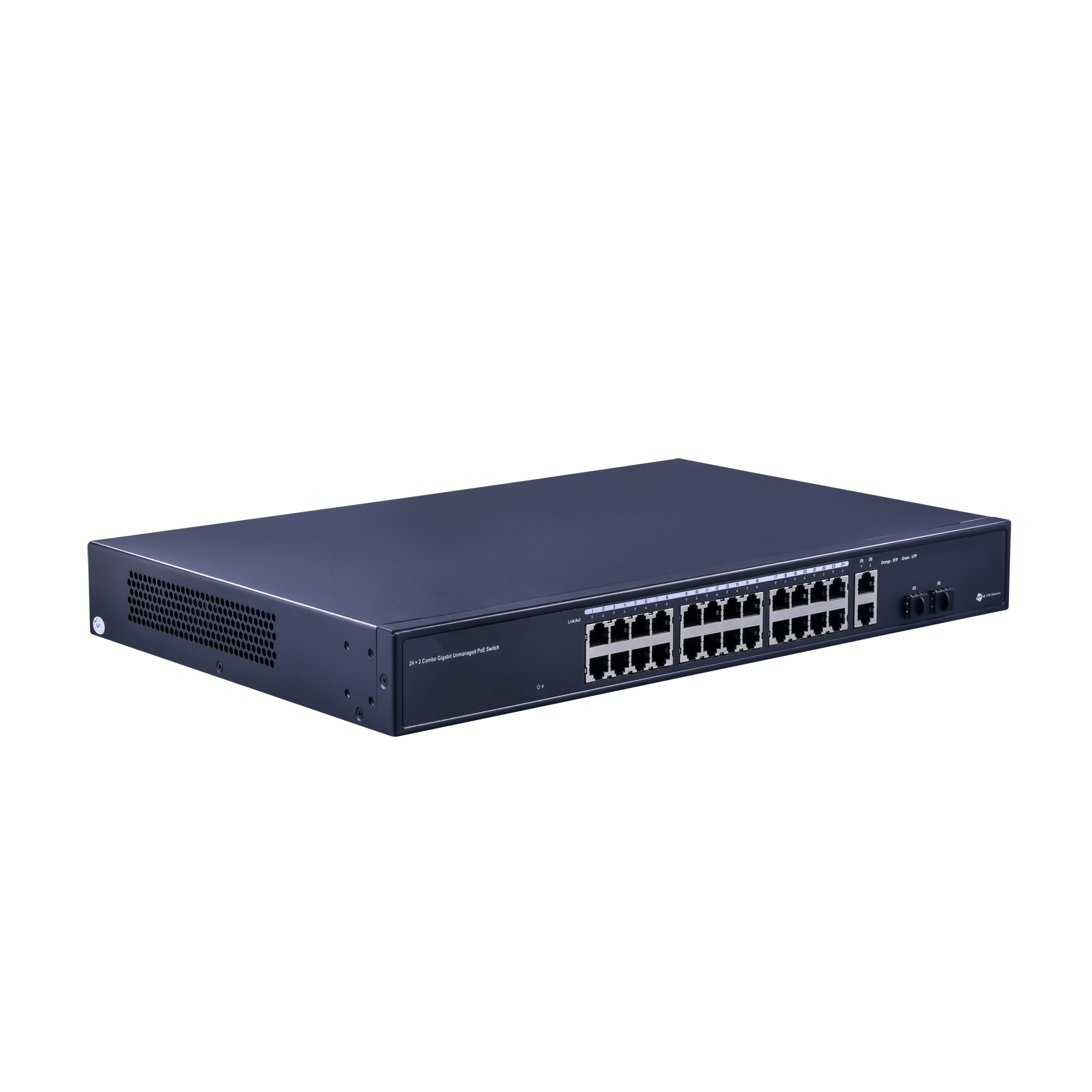 ACORID VLAN Extend 250 Meters 1U Rack Mount 24 ports Gigabit Unmanaged POE Switch