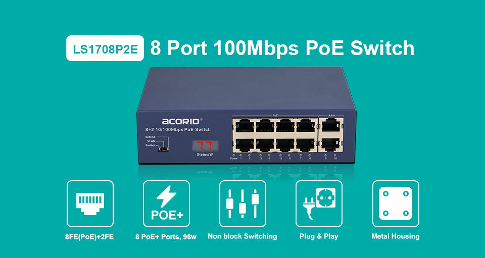 SIP/IP Speaker CCTV Network Switcher Vlan/poe/qos/extend Poe Eterprise Switch