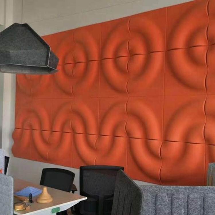 China New Design 3D Acoustic Wall Panel Malaysia 3D Pet Acoustic Panels Auditorium Polyester Acoustic 3D Panel