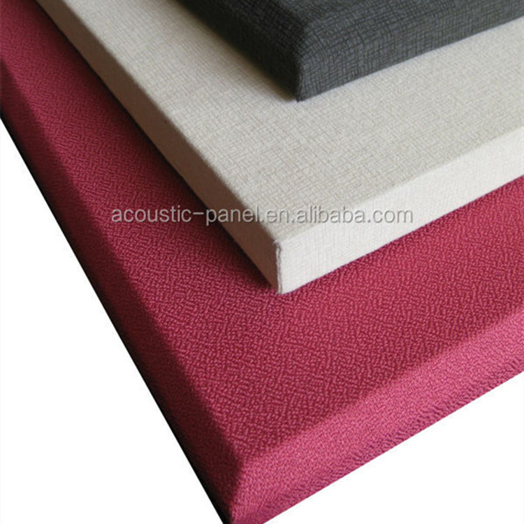 Velvet Sound Absorbing Fabric Covering Soundproof Decorative Acoustic Wall Panels