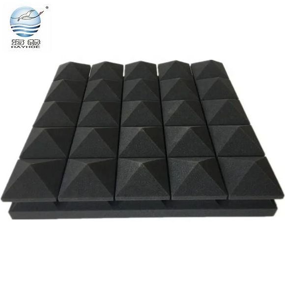 Hayhoe Factory 30*30*2.5cm Sound Proof Acustic Foam Wall Panel Mushroom Head Design Acoustic Panels