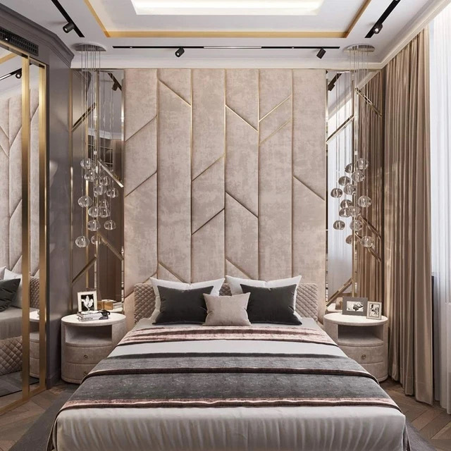 luxuriant in design velvet upholstered wall panels decorative fabric headboard leather panels for bedroom hotel decoration