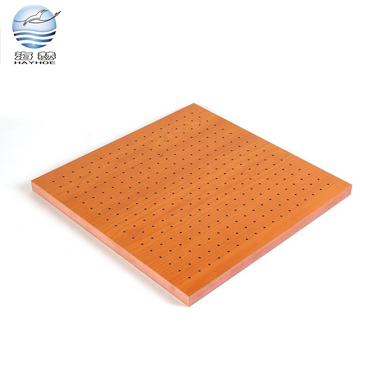 Interior Wood Paneling 4X8 Decorative Sound Absorbing Panels Perforated Wooden Acoustic Panel For Conference Hall