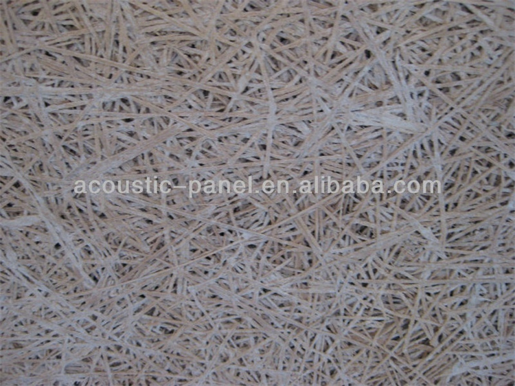 China Manufacture Cement Wood Fiber Natural Wood Wool Acoustic Panel