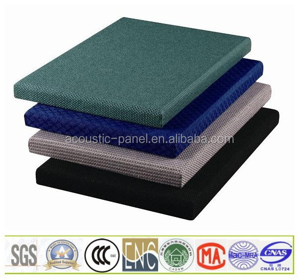 Factory Sale Cinema Fiberglass Acoustic Panel Decorative Fabric Wrapped Acoustic Wall Panel Hotel Soundproof Material