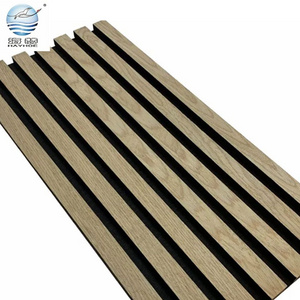 High Quality Sound Absorbing MDF Akupanel Wood Slatted Wall Acoustic Panels for Interior Decoration Wall