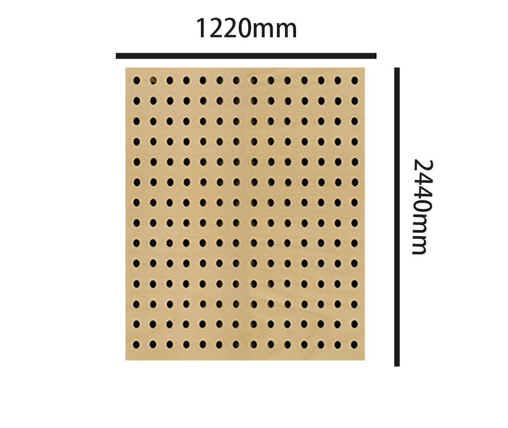 low price perforated acoustic panels micro-hole fireproof mdf sound absorption panels for apartment hotel wall decoration