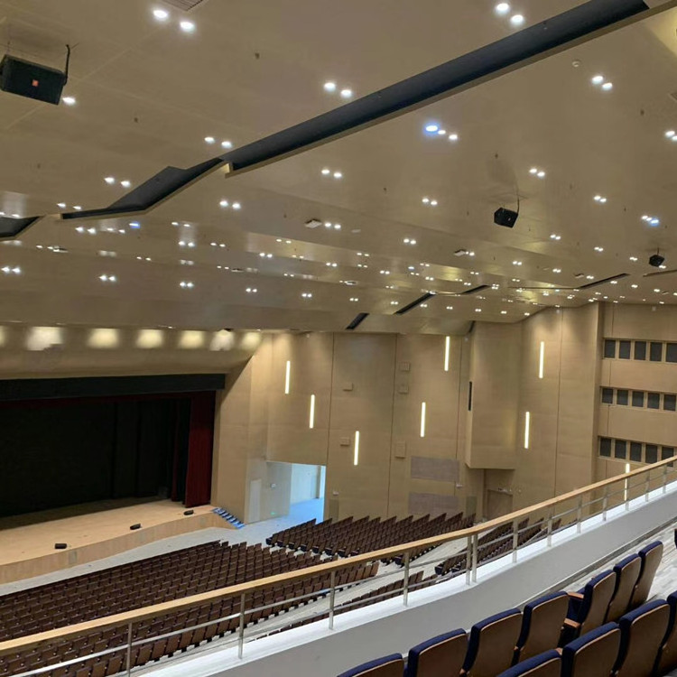 Interior Wood Paneling 4X8 Decorative Sound Absorbing Panels Perforated Wooden Acoustic Panel For Conference Hall