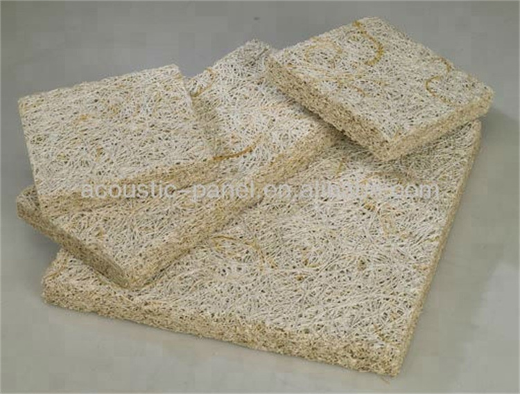 China Manufacture Cement Wood Fiber Natural Wood Wool Acoustic Panel