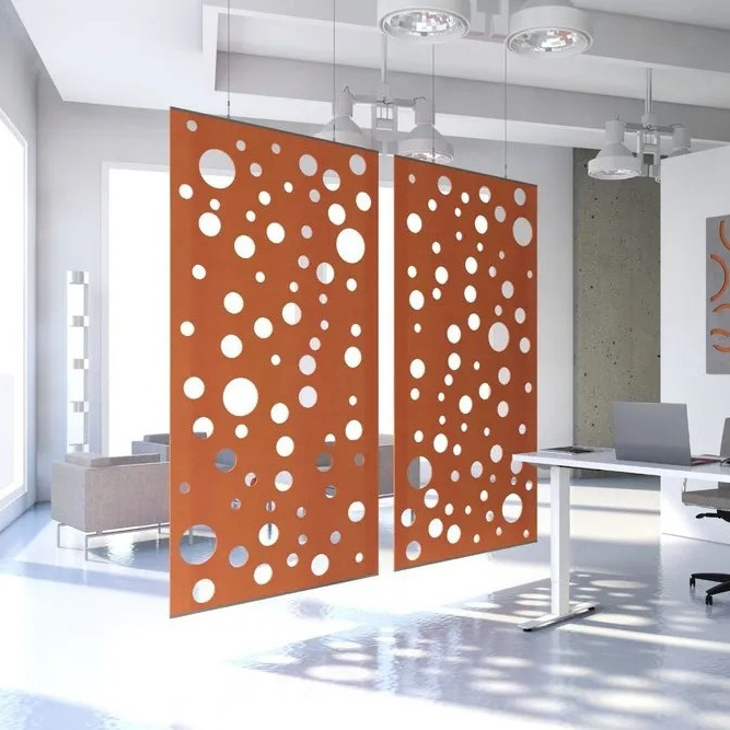 Sound Proofing Polyester Acoustic Panels Room privacy Partition Noise Reduce Hanging Polyester Partition Screen Room Divider