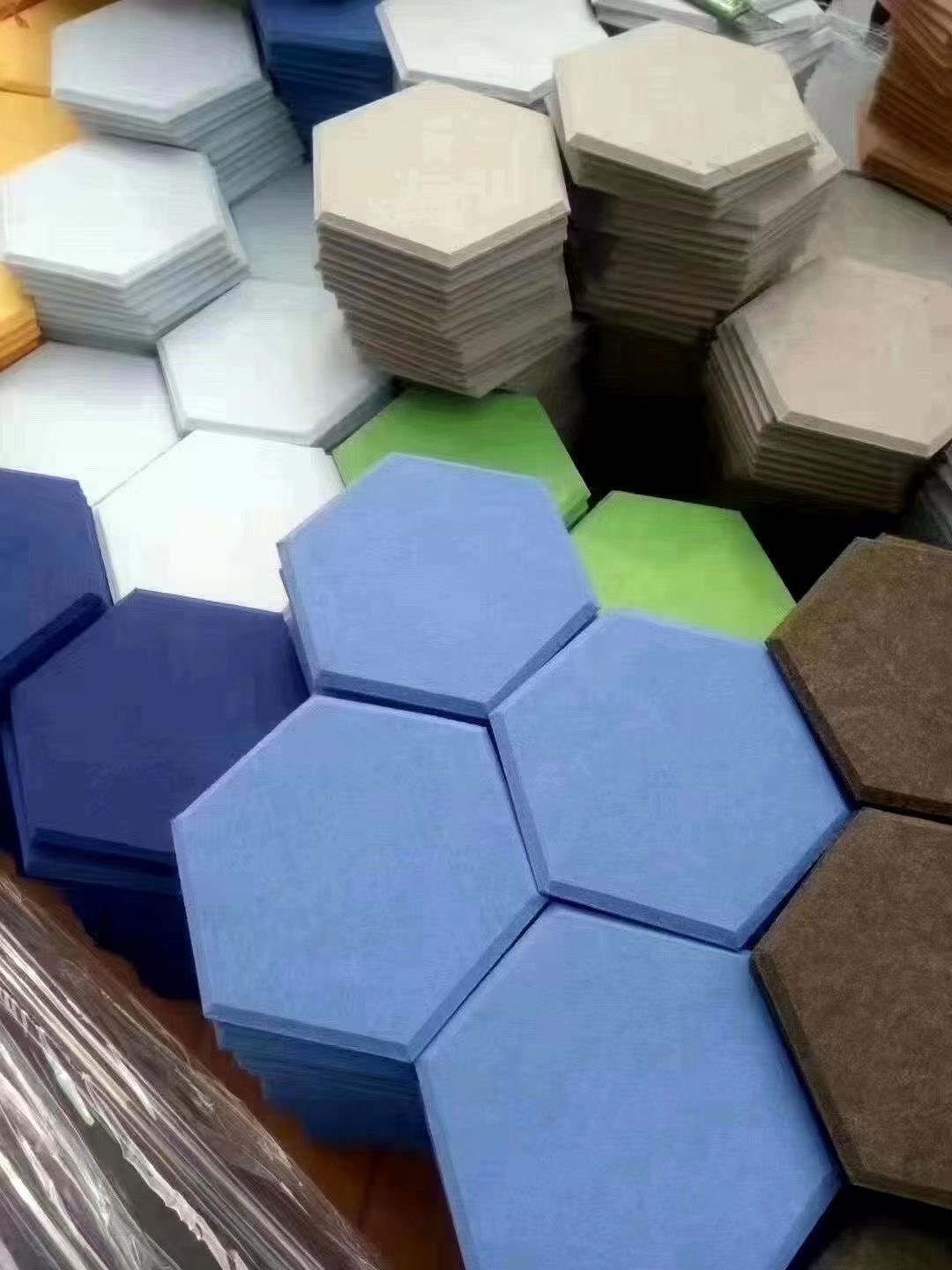 Sound Proof Acoustic Panels Polyester Fiber Absorption Hexagon Soundproof Wall Acoustic Panels