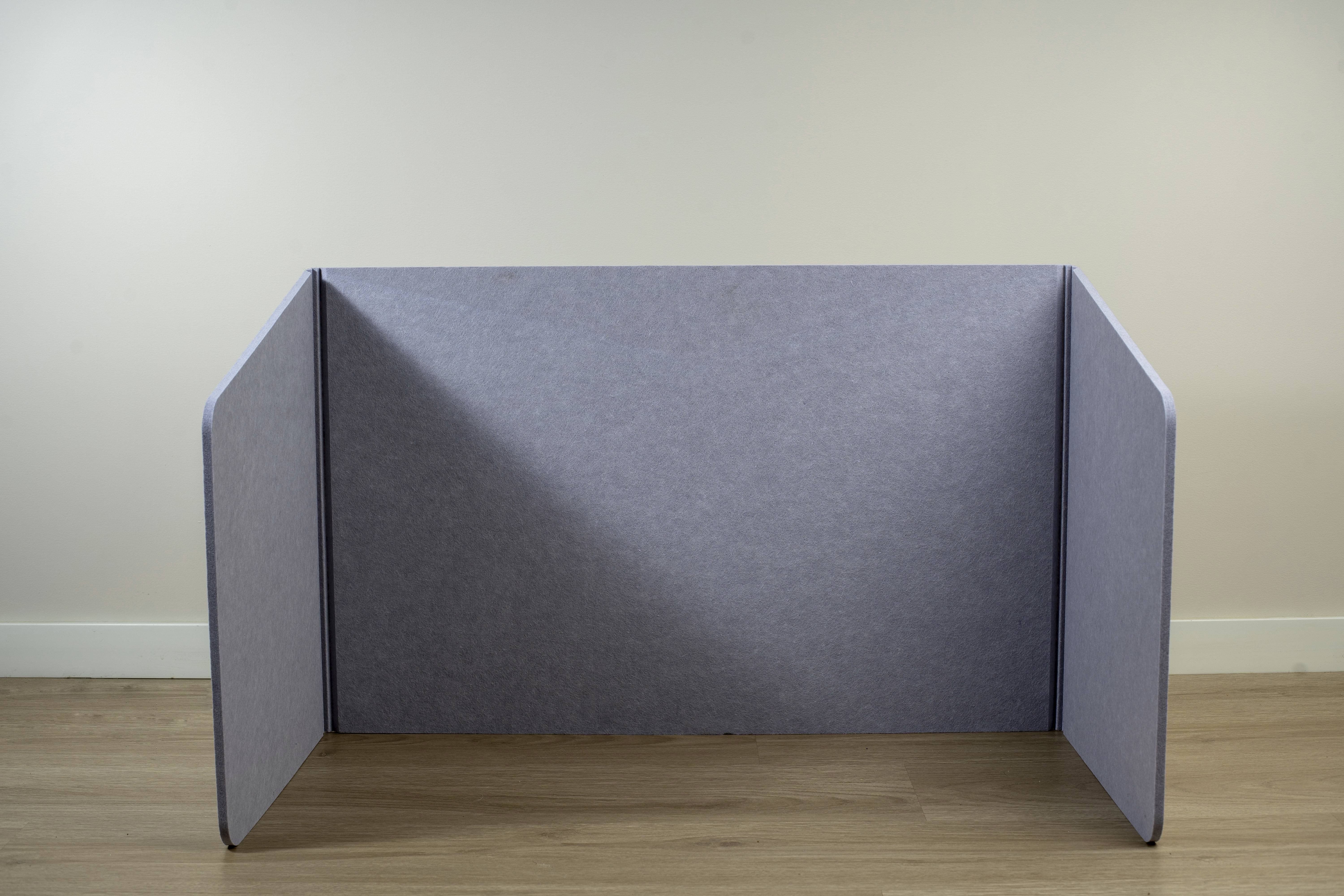 PET acoustic desk dividers freestanding soundproof polyester desk screens