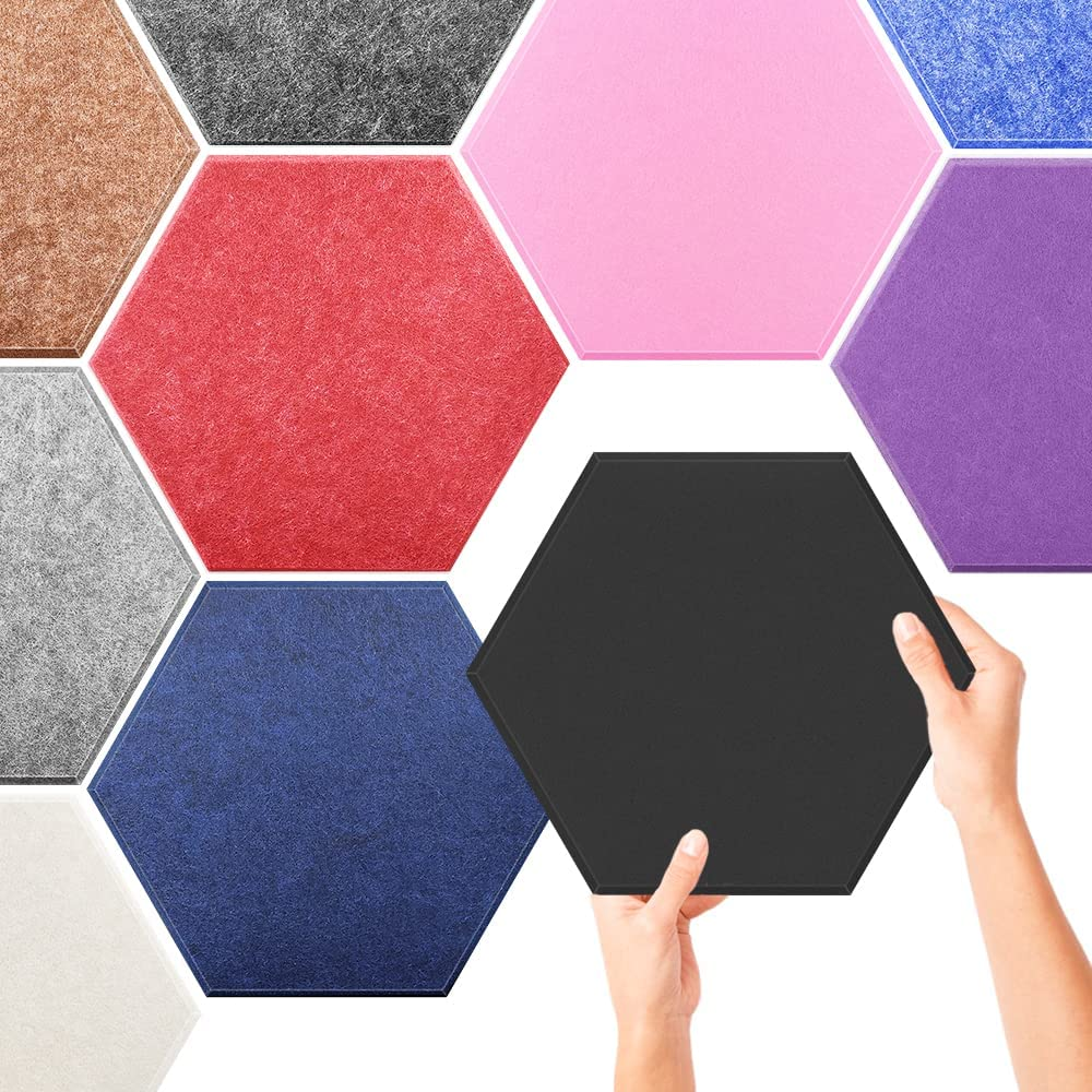 Hotsale Colorful Polyester Felt 3d hexagon acoustic wall panels