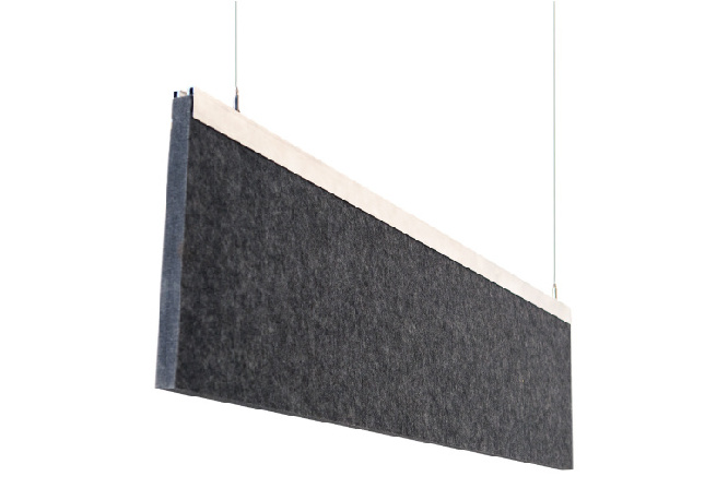 polyester fibre acoustic panel acoustic ceiling hanging panels sound absorbing acoustic cloud baffles