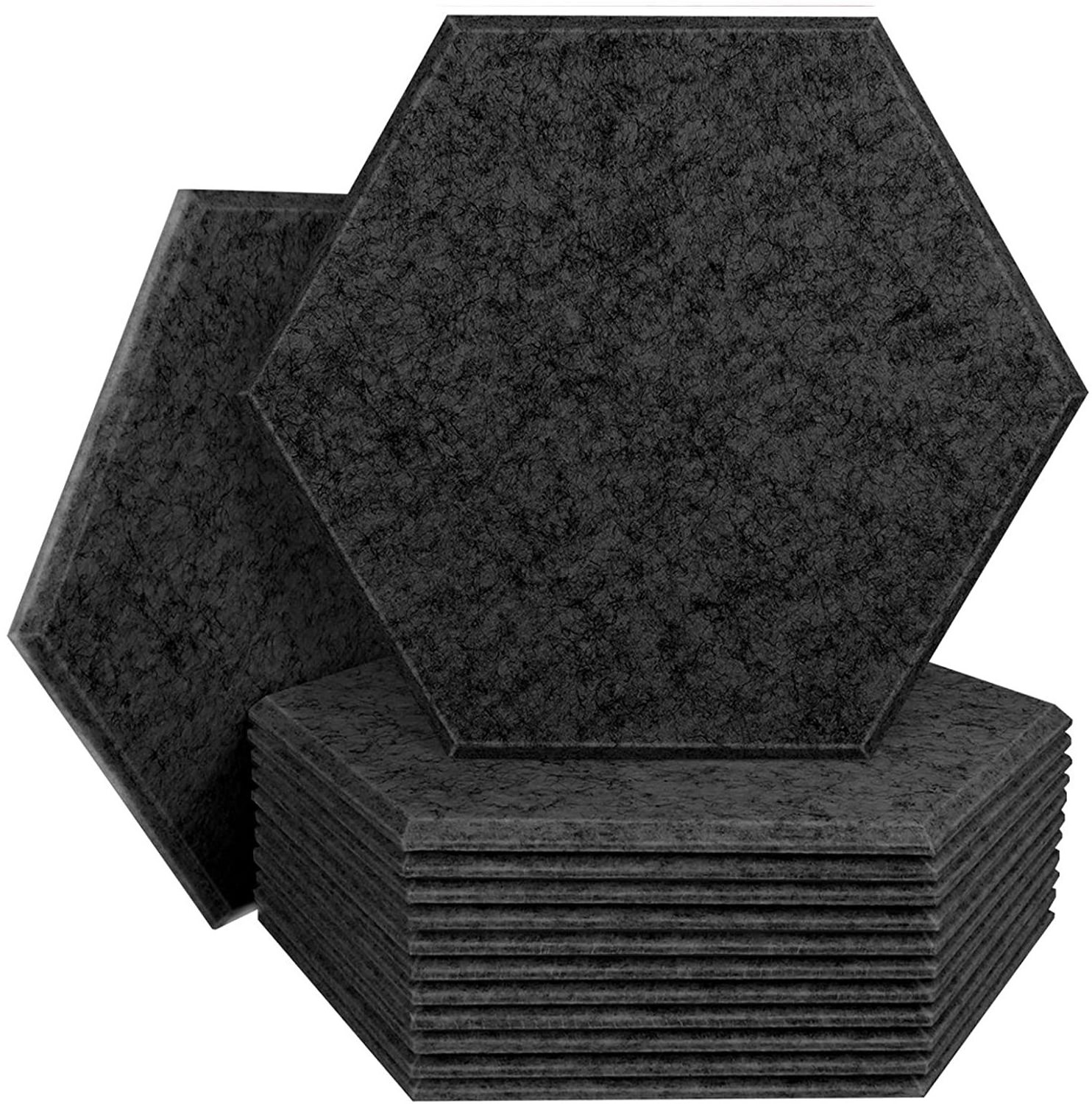 Sound-absorbing Acoustic Wall Panel Sound Insulation Pet Acoustic Felt Hexagon Polyester Fiber Tile