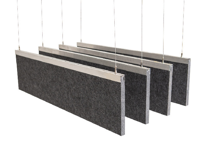 sound insulation polyester fibre acoustic ceilings panel suspended clouds and baffles