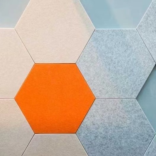 Sound Proof Acoustic Panels Polyester Fiber Absorption Hexagon Soundproof Wall Acoustic Panels