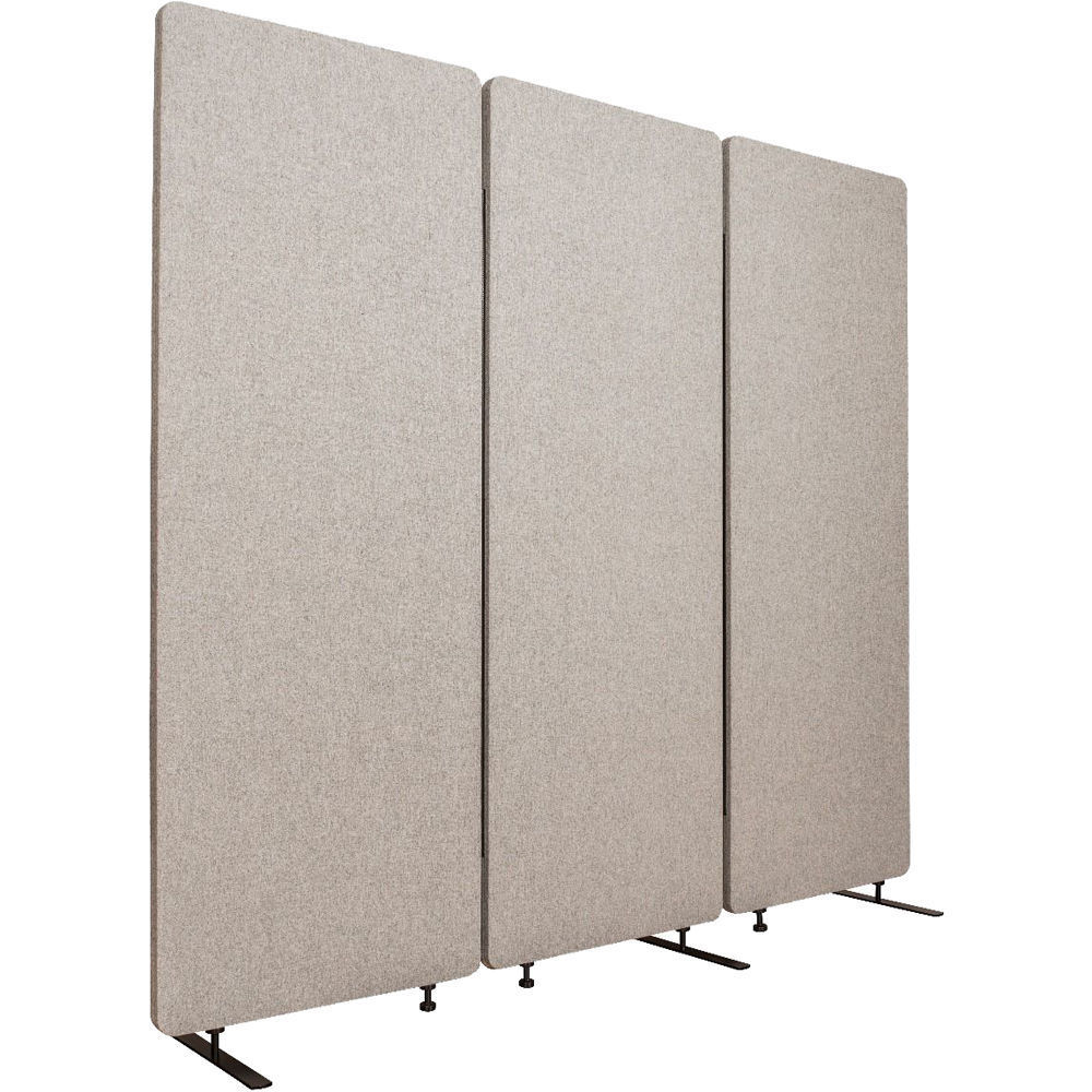 Acoustic free standing 3 panel partition office acoustic movable wall partition sound proof wall panels Acoustic Room Dividers