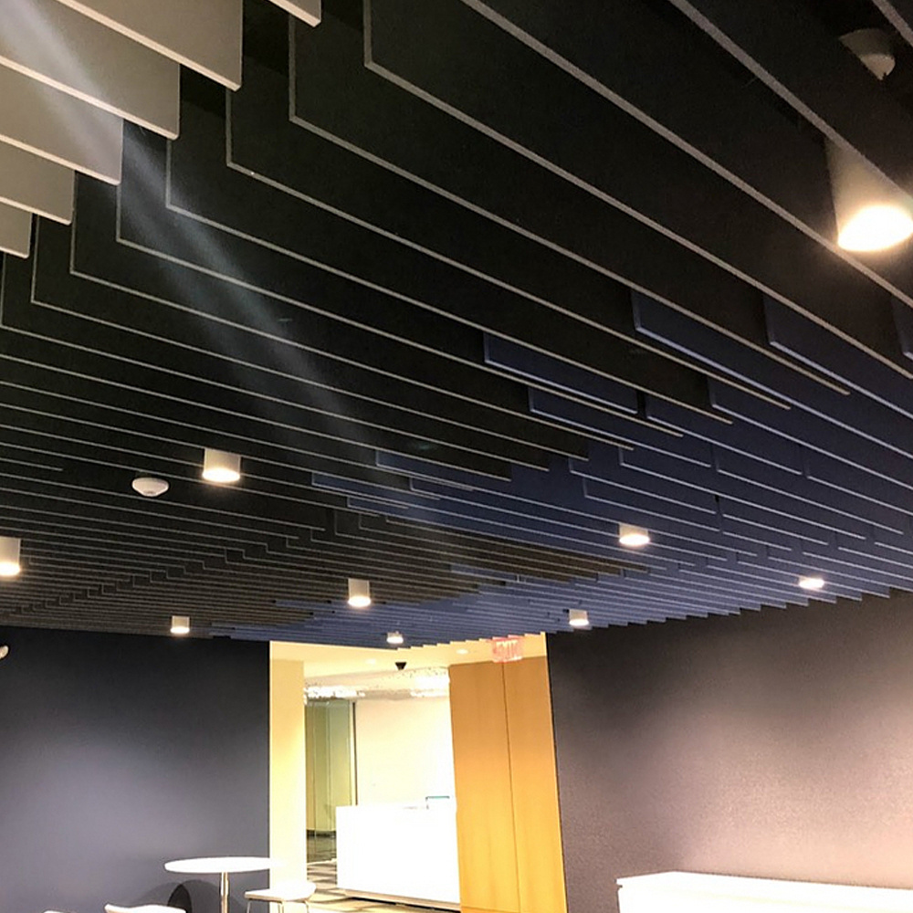 Decorative hanging ceiling acoustic ceiling panels sound proof wall panels Eco-friendly 100%Polyester Acoustic Panels