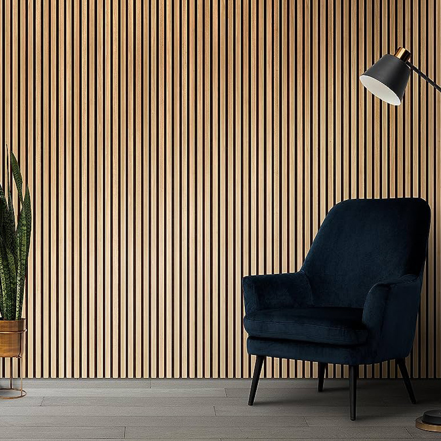 Wooden Slat Wall slat Ceiling Wood Panels PET acoustic panel indoor sound-absorbing board MDF PET acoustic panels