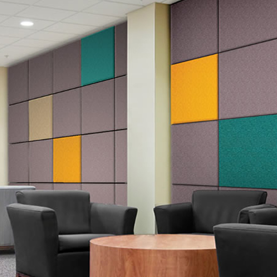 Polyester Hexagon Fabric Wrapped Board Felt Screen Church Sound Tiles 3D Decorative Wall Panel Wainscoting Acoustic Panels