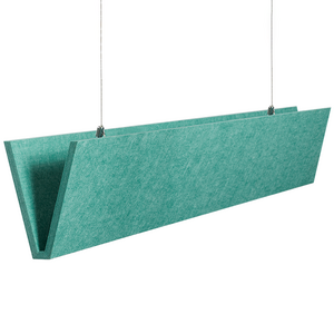 Runsheng Suspended Soundproof PET Acoustic Baffles Ceiling Panel Ceiling Tiles indoor decoration sound absorption