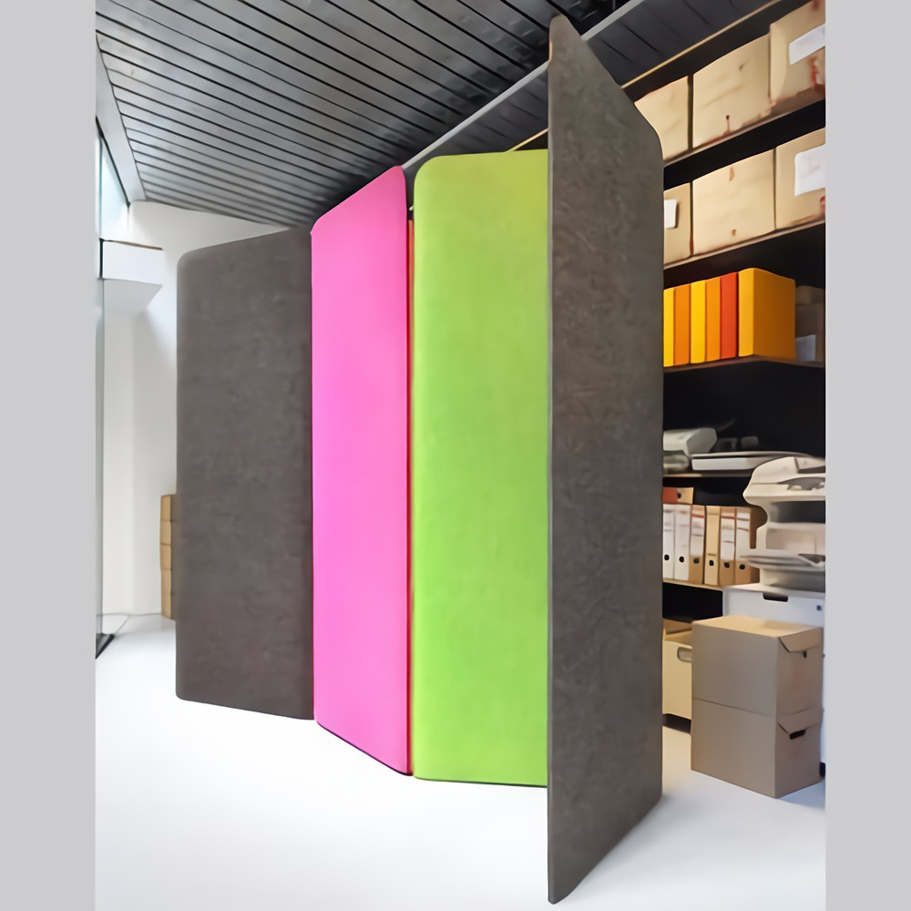 Polyester Fiber Felt Acoustic Board Noise Control PET Acoustic Panels Soundproof Office Partition Acoustic Cubicle Divider