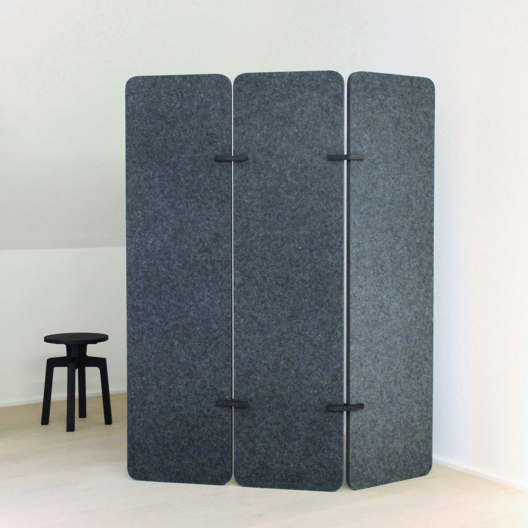 Movable sound proof wall panels sound absorbing mobile office panel foldable PET acoustic office cubicle panels