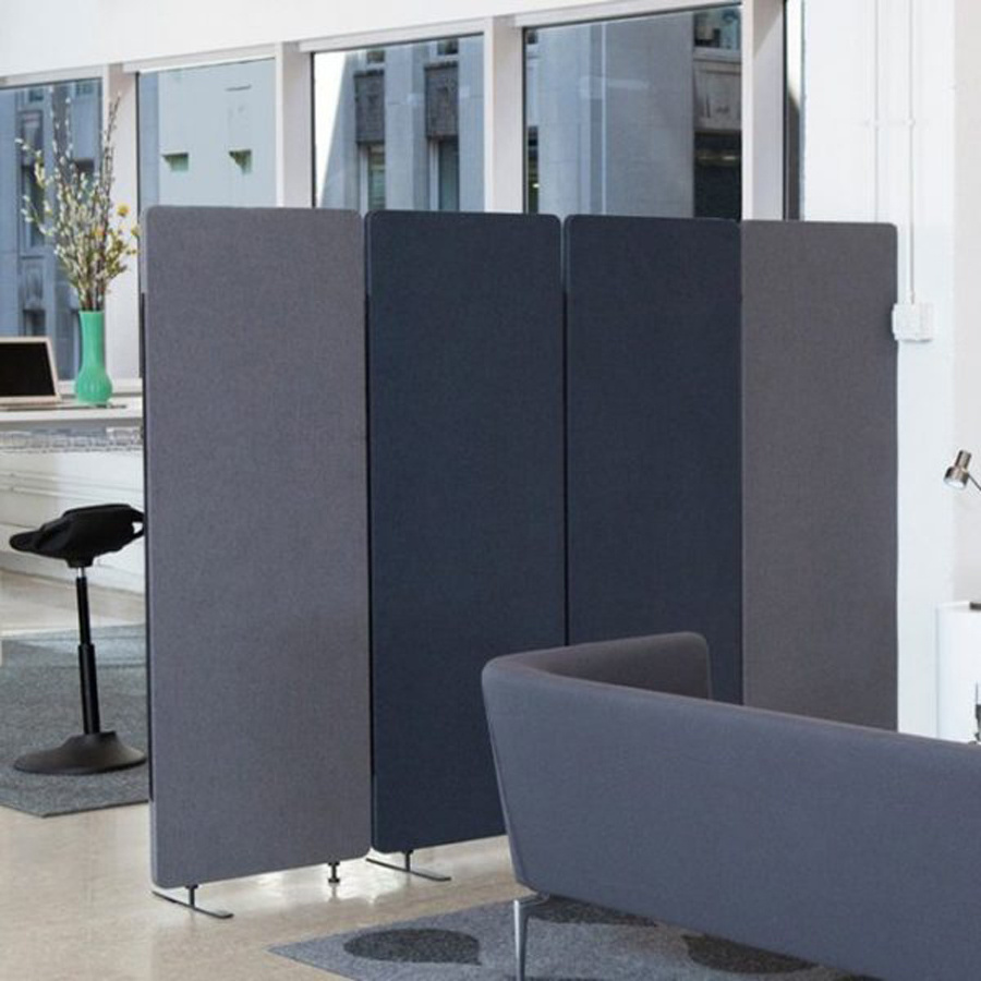 Polyester Fiber DIY Office Desk Divider Acoustic Partition Panels free standing Portable  standing movable office room dividers