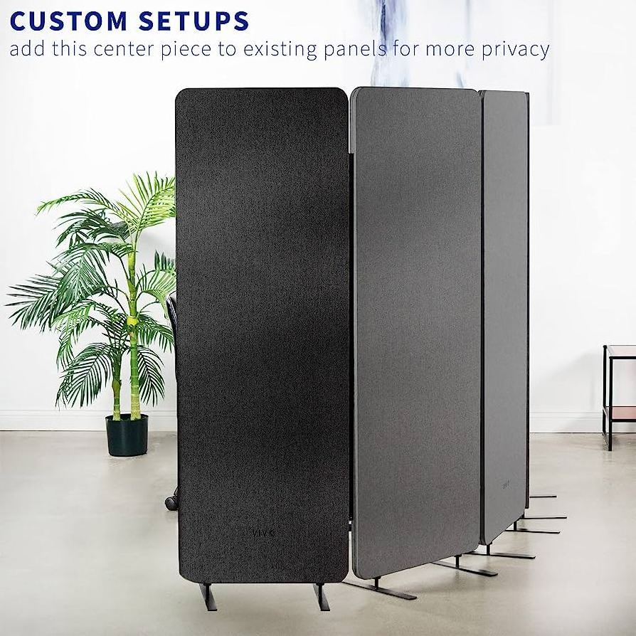 Movable sound proof wall panels sound absorbing mobile office panel foldable PET acoustic office cubicle panels