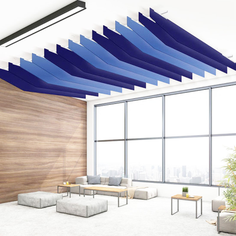 Easy install acoustic ceiling and wall panel reduce noise hanging acoustic ceiling panel for art soundproof material panels