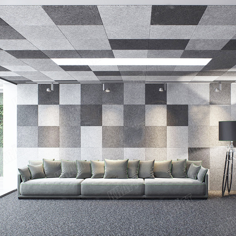 Recycled PET Sound Absorbing Board Panels Sound Proof Acoustic Wall panels Office Partition paneles acusticos