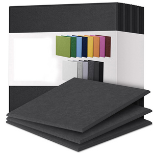 Sound Proof Foam Panels Sound Panels High Density Soundproof Wall Panels for Home Studio Office-Black