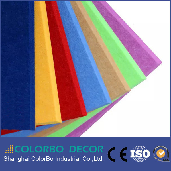 High Density Acoustic Eco Polyester Fiber Foam Soundproof Panel Polyester Fiber Acoustical Padded  Panels