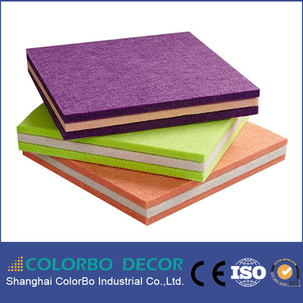 High Density Acoustic Eco Polyester Fiber Foam Soundproof Panel Polyester Fiber Acoustical Padded  Panels