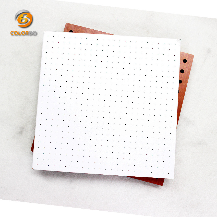 MDF eco-friendly ODM veneer wooden timber micro perforated acoustic panel board