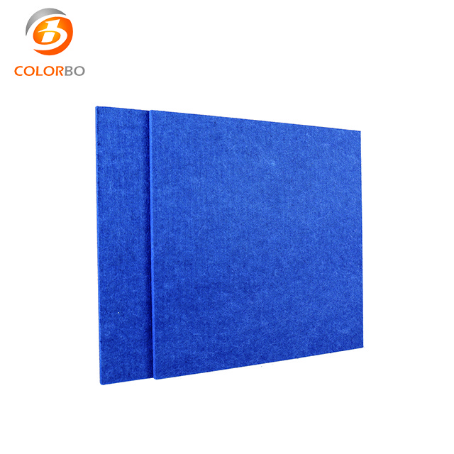 High Density Acoustic Eco Polyester Fiber Foam Soundproof Panel Polyester Fiber Acoustical Padded  Panels