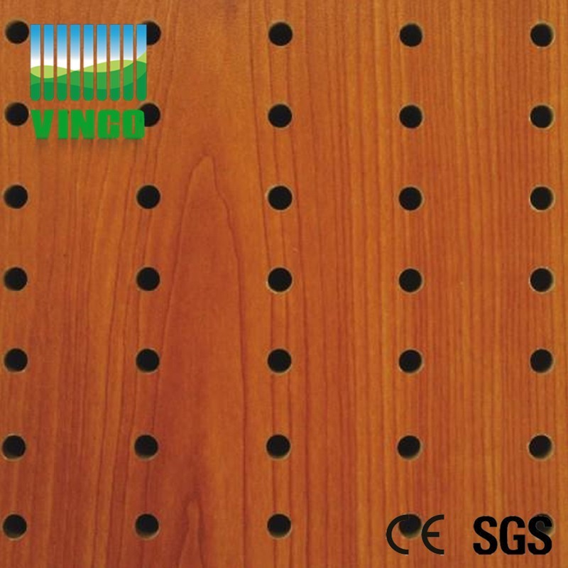 Perforated Wooden Acoustic Panel  Interior Wood Panel 4X8 Decorative Sound Absorbing Panels For Conference Hall