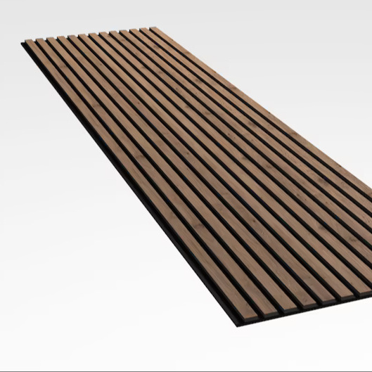 21mm  Eco-friendly  Wood Slat Acoustic Panels Akupanel panels Sound absorbing  Slatted mdf wall panel