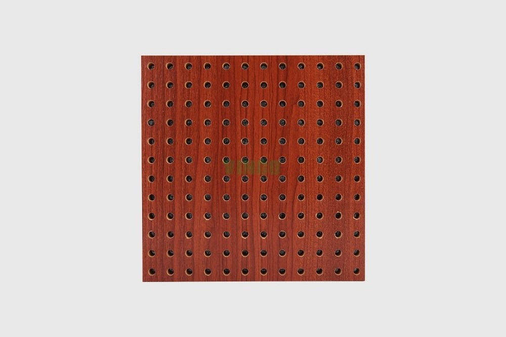 Perforated Wooden Acoustic Panel  Interior Wood Panel 4X8 Decorative Sound Absorbing Panels For Conference Hall